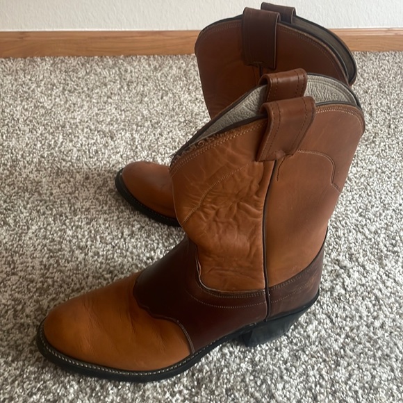 Olathe Leather Cowboy Boots with Vibram Biltrite Soles Made in the USA - Picture 2 of 11